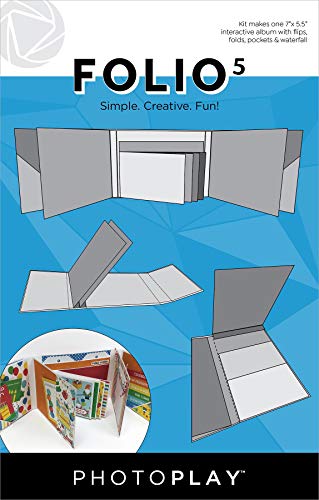 Photo Play Paper PPP2490 5.5"X7" White Folio 5, 14 x 17,8 cm, Weiß von PHOTOPLAY
