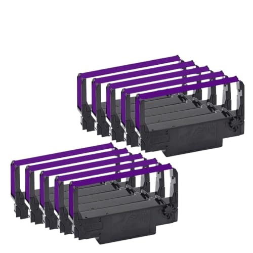 Kompatible Tinte Druckband Kompatibel mit ERC30 ERC34 ERC38 funktioniert mit TM-U220PD U230 U210A TM-U370 U300C M188B M188D-Drucker(10 pcs Purple) von PHOVYAFI