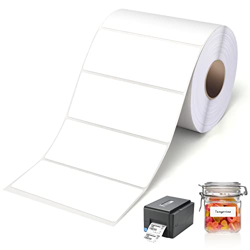 1000 Sticky Labels, Selbstklebende Adress-Etiketten, Blanko-Weiße Etiketten auf Rolle, Klebeaufkleber, Mehrzweck für Marmeladengläser, Versand, Partytüten, Preis, Gefrierschrank, Porto 89 x 36mm 1000 Sticky Labels, Selbstklebende Adress-Etiketten, Blanko-Weiße Etiketten auf Rolle, Klebeaufkleber, Mehrzweck für Marmeladengläser, Versand, Partytüten, Preis, Gefrierschrank, Porto 89 x 36mm von PHULWEL