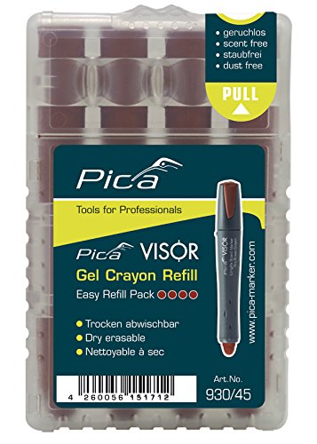 Pica Visor Whiteboard Marker Ersatzminen, Easy Refill Pack, 4 Stück, braun von PICA