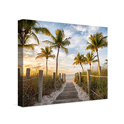 PICANOVA – Bild auf Leinwand Palmenweg zum Meer 40x30cm – Leinwandbild – Premium Leinwanddruck – Wandbild Kunstdruck Auf 2cm Holz-Keilrahmen Wohnzimmer Wanddekoration – Strand PICANOVA – Bild auf Leinwand Palmenweg zum Meer 40x30cm – Leinwandbild – Premium Leinwanddruck – Wandbild Kunstdruck Auf 2cm Holz-Keilrahmen Wohnzimmer Wanddekoration – Strand von PICANOVA