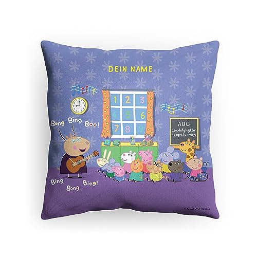 PICANOVA Peppa Pig Kissen mit Name - Weiches Plüsch Dekokissen mit Füllung - Personalisiertes Peppa Pig Kopfkissen für Kinder - Individuell Geschenk für Kinder - Madame Gazelle - 40x40cm PICANOVA Peppa Pig Kissen mit Name - Weiches Plüsch Dekokissen mit Füllung - Personalisiertes Peppa Pig Kopfkissen für Kinder - Individuell Geschenk für Kinder - Madame Gazelle - 40x40cm von PICANOVA