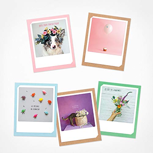 PICKMOTION Die Melodie des Glücks | Set mit 5 Doppelkarten | Grußkarten – Fotos von Instagrameurs/Instagrameuses, designed in Berlin BKK-0222-FR von PICKMOTION