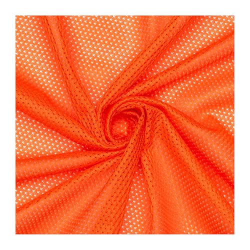Pico Textiles Orange Polyester Micro Mesh Jersey Stoff - Verkauft von The Yard & Bolt - Multi Collection - Style# 45811 - $$ Mehr kaufen - Sparen Sie mehr $$ von PICO TEXTILES