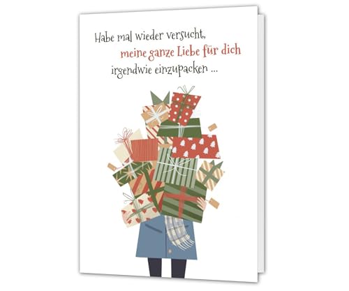 PICTALOO Weihnachtskarte – Liebe einpacken – lustige Karte Weihnachten für Frau Mann Freund Freundin, Merry Christmas Klappkarte privat, romantische Weihnachtsgrüße für mehr Zweisamkeit PICTALOO Weihnachtskarte – Liebe einpacken – lustige Karte Weihnachten für Frau Mann Freund Freundin, Merry Christmas Klappkarte privat, romantische Weihnachtsgrüße für mehr Zweisamkeit von PICTALOO