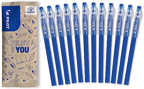 PILOT - 12er-Set FriXion Ball Stick - Gel-Tinte radierbar - Blau - Der FriXion Kugelschreiber - Für Federmäppchen - Schulartikel - Mittlere Spitze PILOT - 12er-Set FriXion Ball Stick - Gel-Tinte radierbar - Blau - Der FriXion Kugelschreiber - Für Federmäppchen - Schulartikel - Mittlere Spitze von PILOT