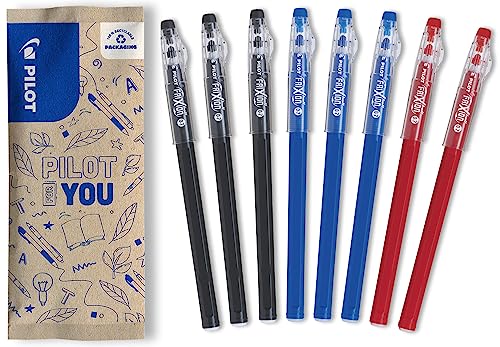 PILOT - 8er-SetFriXion Ball Stick - Gel-Tinte radierbar - 3 Blau, 3 Schwarz und 2 Rot - Der FriXion Kugelschreiber - Für Federmäppchen - Schulartikel - Mittlere Spitze PILOT - 8er-SetFriXion Ball Stick - Gel-Tinte radierbar - 3 Blau, 3 Schwarz und 2 Rot - Der FriXion Kugelschreiber - Für Federmäppchen - Schulartikel - Mittlere Spitze von PILOT