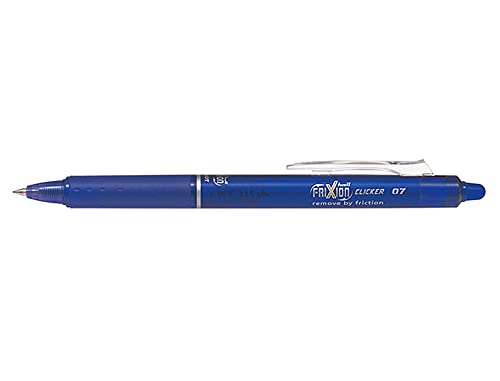 PILOT Frixion Ball Clicker Tintenroller, einziehbar, radierbar, 0,7 mm, mittlere Spitze, Blau, 3 Stück PILOT Frixion Ball Clicker Tintenroller, einziehbar, radierbar, 0,7 mm, mittlere Spitze, Blau, 3 Stück von PILOT