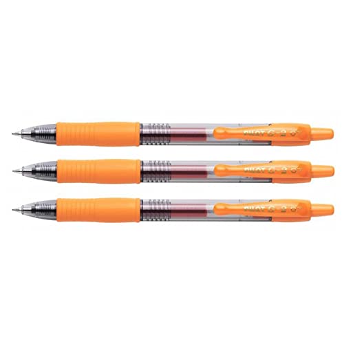 PILOT G-2 07 Gelschreiber, mittlere Spitze, Orange, 3 Stück PILOT G-2 07 Gelschreiber, mittlere Spitze, Orange, 3 Stück von PILOT