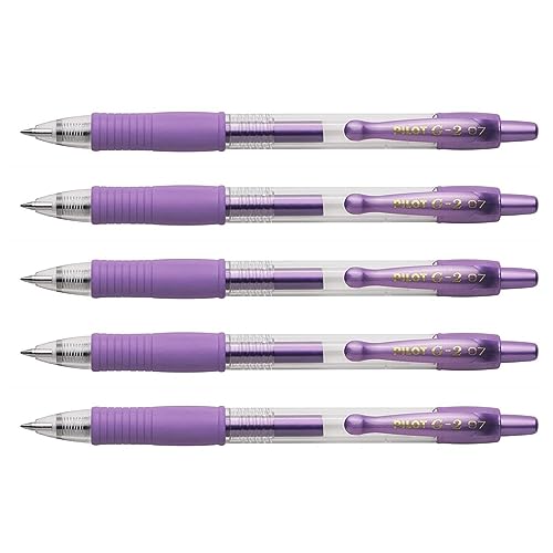 PILOT Gelschreiber G2 07 Metallic Lila Metallic 5 Stück PILOT Gelschreiber G2 07 Metallic Lila Metallic 5 Stück von PILOT