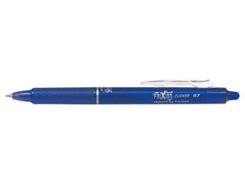 Pilot Blue Frixion Clicker BLRT-FR7 BLRT-FR7 Tintenroller, radierbar, 0,7 mm Spitze, 0,35 mm Strichbreite, 3 Stück von PILOT