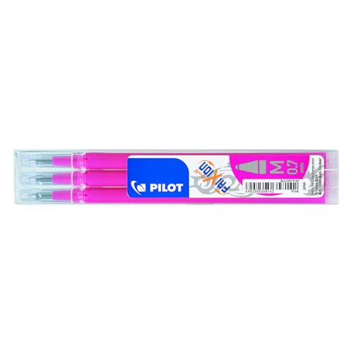 Pilot Pen 2261009F - Ersatzmine Frixion Ball, Stärke 0.7 mm, Pink, 3 Stück (1er Pack) von PILOT