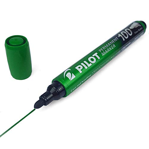 Pilot sca-100 Bullet Point Permanent Marker Pen – Fine 4.0 mm-4.5 mm Spitze Kugelschreiber – Grün – Single Pilot sca-100 Bullet Point Permanent Marker Pen – Fine 4.0 mm-4.5 mm Spitze Kugelschreiber – Grün – Single von PILOT