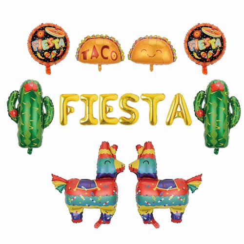 PIMXL 9 Stücke Mexiko Deko, Mexikanische Party Dekoration Fiesta Party Dekoration, Taco Lama Kaktus Jumbo Folien Ballons, Fiesta Party Supplies Hochzeit Geburtstag Baby Shower PIMXL 9 Stücke Mexiko Deko, Mexikanische Party Dekoration Fiesta Party Dekoration, Taco Lama Kaktus Jumbo Folien Ballons, Fiesta Party Supplies Hochzeit Geburtstag Baby Shower von PIMXL