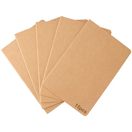 PINGEUI 15 Stück A5 Blanko Notizbuch, Braun Kraft Cover Leere Seite Notizbuch, 30 Blatt/60 Seiten A5 Notizheft Zeichenblock Journal Skizzenheft für Memo, Malen und Graffiti, 21 x 14 cm PINGEUI 15 Stück A5 Blanko Notizbuch, Braun Kraft Cover Leere Seite Notizbuch, 30 Blatt/60 Seiten A5 Notizheft Zeichenblock Journal Skizzenheft für Memo, Malen und Graffiti, 21 x 14 cm von PINGEUI