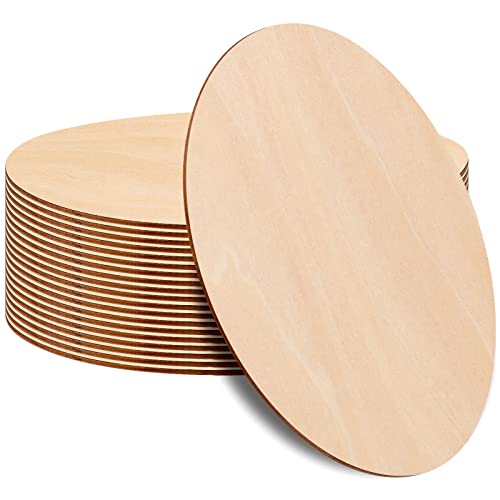 PINGEUI 20 Stück 30 cm unlackierte Holzkreise, 0,25 cm dicke, runde Holzscheiben, blanko, Holzuntersetzer für Handwerk, Schild, Heimdekoration, Weihnachtsschmuck PINGEUI 20 Stück 30 cm unlackierte Holzkreise, 0,25 cm dicke, runde Holzscheiben, blanko, Holzuntersetzer für Handwerk, Schild, Heimdekoration, Weihnachtsschmuck von PINGEUI