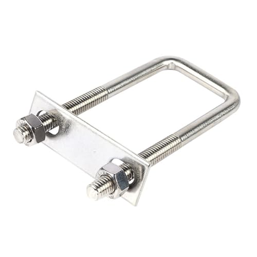 Robuste U-Klemme aus Edelstahl 304, M10, rechtwinklige Vierkantrohrhalterung, U-Bolzen for industrielle Handläufe, Zäune, Möbel(M10x90x150mm) von PINGSHI Boutique UK