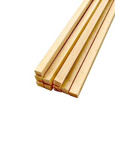 Holzstäbchen vierkant 300x4x4 mm Zuckerwattestäbe Bombon-Stäbchen Stäbchen für Zuckerwatte Basteln und Haushalt (2000 Stück) von PINI