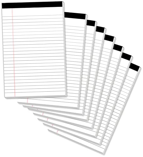 Legal Pads 12,7 x 20,3 cm Notizblock, 8 Stück, Notizblöcke, College, liniert, perforiert, Notizblock für Arbeit, Studium, tägliche Notizliste, linierte Schreibblöcke, Notizblöcke für Büro, Zuhause, Legal Pads 12,7 x 20,3 cm Notizblock, 8 Stück, Notizblöcke, College, liniert, perforiert, Notizblock für Arbeit, Studium, tägliche Notizliste, linierte Schreibblöcke, Notizblöcke für Büro, Zuhause, von PINJINGPRO