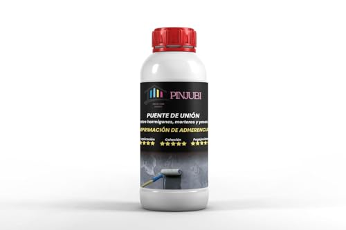 PINJUBI Brückenharz - Wasserkleber - Starke Haftung zwischen Beton, Mörtel und alten Putzen mit neuem - Ideal zur Reparatur von Gesimsen - Wassergrundierung - 1 Liter PINJUBI Brückenharz - Wasserkleber - Starke Haftung zwischen Beton, Mörtel und alten Putzen mit neuem - Ideal zur Reparatur von Gesimsen - Wassergrundierung - 1 Liter von PINJUBI