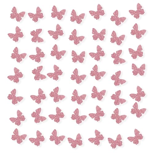 100 Stück Schmetterlingskonfetti, rotgoldenes Glitzer-Schmetterling-Papierstreuung, Schmetterlings-Geburtstagskonfetti, Schmetterlingsmash-Kuchendekoration, Schmetterlings-Thema, Brautparty, 100 Stück Schmetterlingskonfetti, rotgoldenes Glitzer-Schmetterling-Papierstreuung, Schmetterlings-Geburtstagskonfetti, Schmetterlingsmash-Kuchendekoration, Schmetterlings-Thema, Brautparty, von PINKAAJ