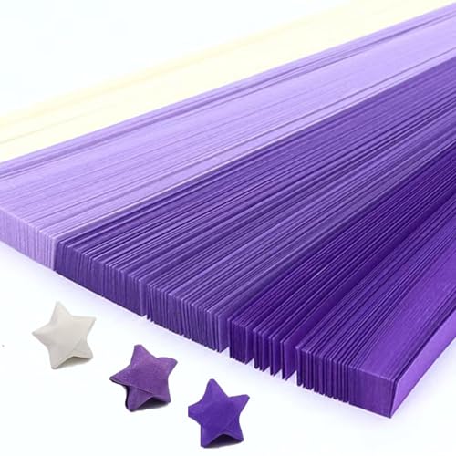 Sterne Origami-Set, Origami Papier Sterne Bunte Stern-Papierstreifen Star Paper Strips Origami-Glücksstern-Papierstreifen für DIY-Kunstprojekte, Bastelbedarf, 1080 Stück von PINNKL