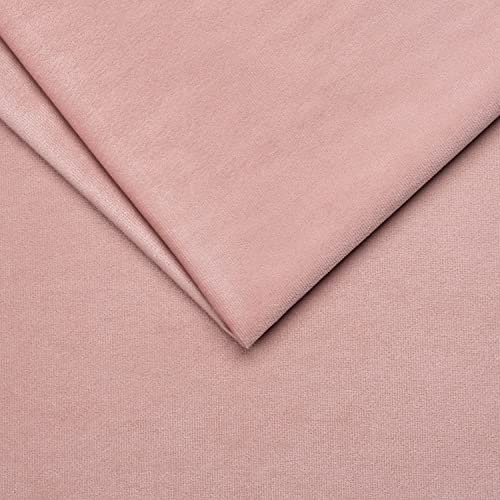 PINaPIN Möbelstoff Velour Polstermaterial Polstermöbel Polyesterstoff Polyester Stoffe meterware zum Freizeit-Sets, Möbelbezüge, Möbelpolsterei, Sessel, Zubehöre 100 x 145 cm (BLASSROSA) von PINaPIN