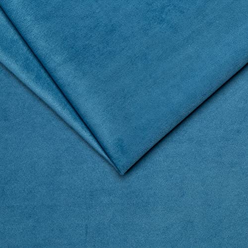 PINaPIN Möbelstoff Velour Polstermaterial Polstermöbel Polyesterstoff Polyester Stoffe meterware zum Freizeit-Sets, Möbelbezüge, Möbelpolsterei, Sessel, Zubehöre 100 x 145 cm (OZEAN) von PINaPIN