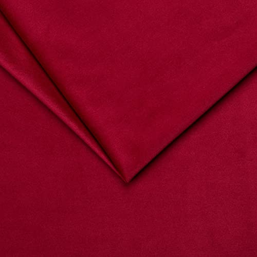 PINaPIN Möbelstoff Wasserdichtes Velours Polstermaterial Polstermöbel Polyesterstoff Polyester Stoffe meterware zum Betten, Freizeit-Sets, Möbelbezüge, Möbelpolsterei 100 x 145 cm (Dunkelrot) von PINaPIN