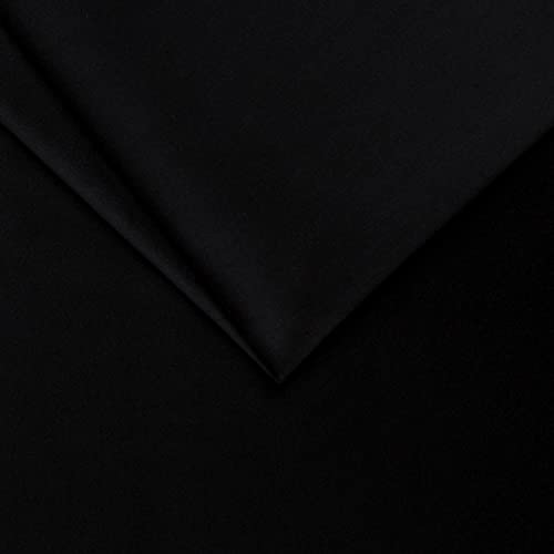 PINaPIN Möbelstoff Wasserdichtes Velours Polstermaterial Polstermöbel Polyesterstoff Polyester Stoffe meterware zum Betten, Freizeit-Sets, Möbelbezüge, Möbelpolsterei 100 x 145 cm (Schwarz) von PINaPIN