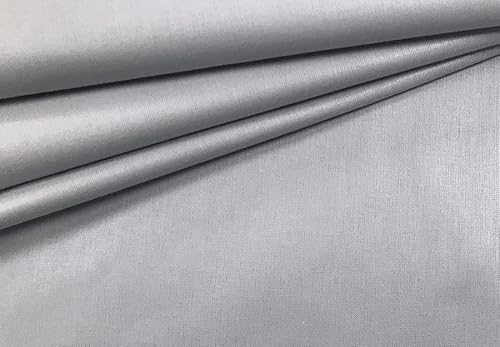 PINaPIN Premium Baumwollgewebe Baumwollstoff 100% Baumwolle Stoffe meterware zum nähen Babyschlafsack, Bettzeug, Kinderbettwäsche, Polster, Spielzeuge, Tischdecken 100x160 cm (Grau) von PINaPIN