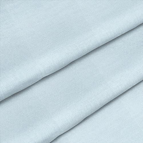 PINaPIN Wasserdichter Polyesterstoff 100% Polyester Stoffe meterware zum nähen Gartenmöbel, Schirme, Vorhänge für Garten 100x160 cm (PASTELLHIMMELBLAU) von PINaPIN