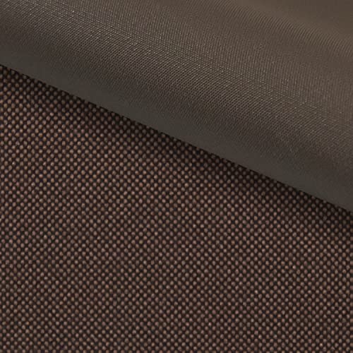 PINaPIN Wasserdichter Polyesterstoff 100% Polyester Stoffe meterware zum nähen Gartenmöbel, Schirme, Vorhänge für Garten KODURA 100x150 cm (Dunkelbraun) von PINaPIN