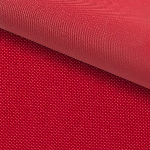 PINaPIN Wasserdichter Polyesterstoff 100% Polyester Stoffe meterware zum nähen Gartenmöbel, Schirme, Vorhänge für Garten KODURA 100x150 cm (Dunkelrot) von PINaPIN