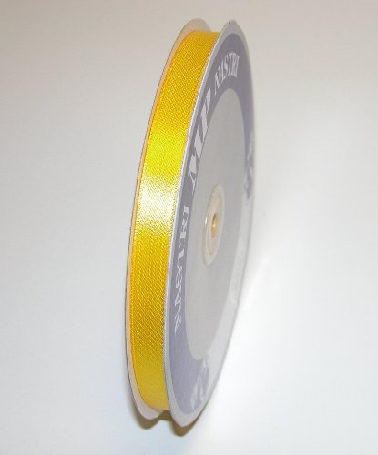 Schleifenband Doppelras, Gelb, 12 mm x 100 m, von Piovaccari