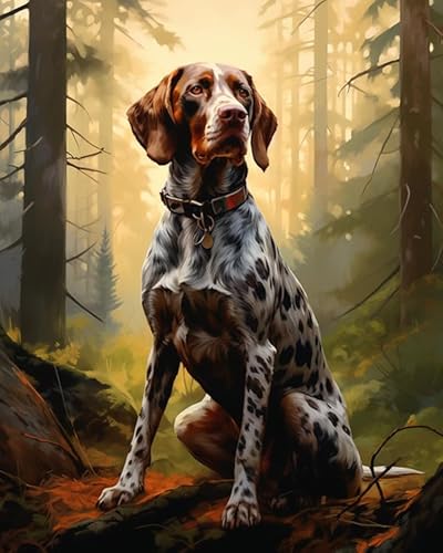 PIPISKY Malen-nach-Zahlen-Sets für Erwachsene,Jagdhund, Jagd, Beute, In, Dass, Forest,Steigern Sie Ihre Kreativität mit präzisen numerischen Pinselstrichen,40x50cm,Ohne Rahmen PIPISKY Malen-nach-Zahlen-Sets für Erwachsene,Jagdhund, Jagd, Beute, In, Dass, Forest,Steigern Sie Ihre Kreativität mit präzisen numerischen Pinselstrichen,40x50cm,Ohne Rahmen von PIPISKY