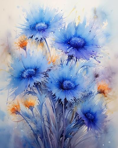 PIPISKY Malen-nach-Zahlen-Sets für Erwachsene auf Leinwand,Lilane Blumen,Aquarell-Ölfarben-Set, Geschenk zur Heimdekoration,40x50cm,Ohne Rahmen PIPISKY Malen-nach-Zahlen-Sets für Erwachsene auf Leinwand,Lilane Blumen,Aquarell-Ölfarben-Set, Geschenk zur Heimdekoration,40x50cm,Ohne Rahmen von PIPISKY