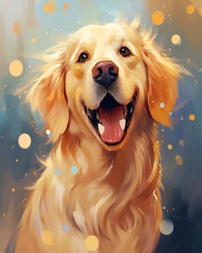 PIPISKY Malen nach Zahlen für ErwachseneAnfänger,Golden Retriever,DIY Acrylmalerei Geschenk Zeichnung Malerei für Entspannung und Heimwanddekoration,16x20Zoll ohne Rahmen PIPISKY Malen nach Zahlen für ErwachseneAnfänger,Golden Retriever,DIY Acrylmalerei Geschenk Zeichnung Malerei für Entspannung und Heimwanddekoration,16x20Zoll ohne Rahmen von PIPISKY