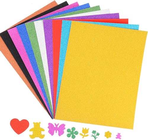 20 Blatt Glitzer Cardstock 10 Farben, Glitzerpapier Cardstock zum Basteln, A4 Glitter Papier 250 g/m² für DIY, Geburtstag, Sammelalbum, Hochzeit, Kartenherstellung 20 Blatt Glitzer Cardstock 10 Farben, Glitzerpapier Cardstock zum Basteln, A4 Glitter Papier 250 g/m² für DIY, Geburtstag, Sammelalbum, Hochzeit, Kartenherstellung von PIQIUQIU