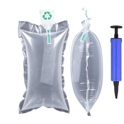 200x Luftpolsterkissen 10x15 cm – Luftkissen für Transportverpackungen, eine sichere Verpackung -mit Luftpumpe (Zufällige Farbe) von PIQIUQIU