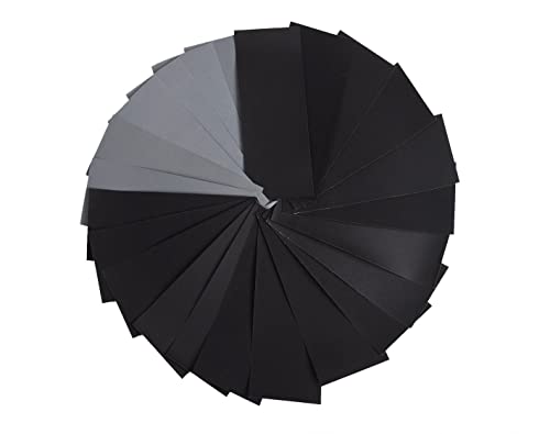 PIQIUQIU Schleifpapier Set | 400-3000 Körnung, 36 Stück I Nass und Trocken für Auto, Holzmöbel, Stein, Lack, Metall, Glasr, 23 x 9 cm PIQIUQIU Schleifpapier Set | 400-3000 Körnung, 36 Stück I Nass und Trocken für Auto, Holzmöbel, Stein, Lack, Metall, Glasr, 23 x 9 cm von PIQIUQIU