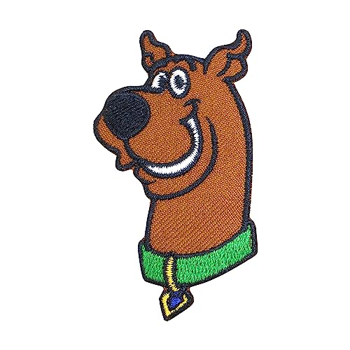 PITAI Scooby Doo Aufnäher zum Aufbügeln, bestickt, zum Aufbügeln oder Aufnähen, dekoratives T-Shirt, Jeans, Reparatur-Applikation von PITAI