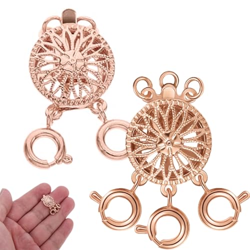 2pcs Halskette Schichten Verschlüsse, 3 Stränge Halskettenabscheider zum Schichten von Armband, Schmuck, Kunsthandwerk von PIUpiuLIANG