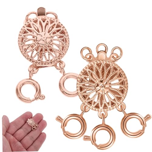 2pcs Halskette Schichten Verschlüsse, 3 Stränge Halskettenabscheider zum Schichten von Armband, Schmuck, Kunsthandwerk 2pcs Halskette Schichten Verschlüsse, 3 Stränge Halskettenabscheider zum Schichten von Armband, Schmuck, Kunsthandwerk von PIUpiuLIANG