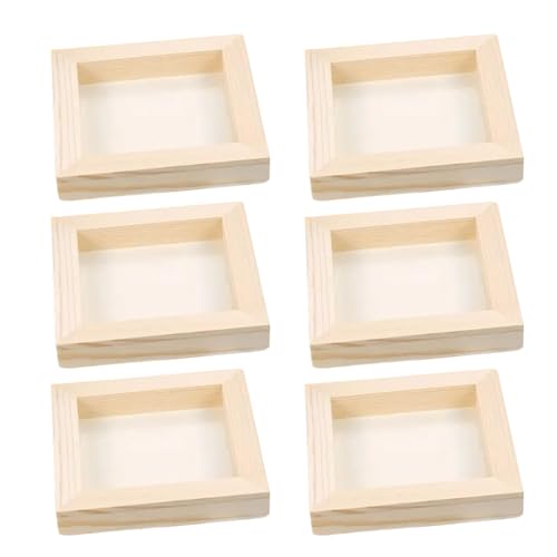 6pcs Holzpaneele zum Malerei, 4x4 Leinwand, unvollendeter Leinwandrahmen, Holzbildrahmen für Handwerk, DIY -Kunstprojekte, Gießen 6pcs Holzpaneele zum Malerei, 4x4 Leinwand, unvollendeter Leinwandrahmen, Holzbildrahmen für Handwerk, DIY -Kunstprojekte, Gießen von PIUpiuLIANG