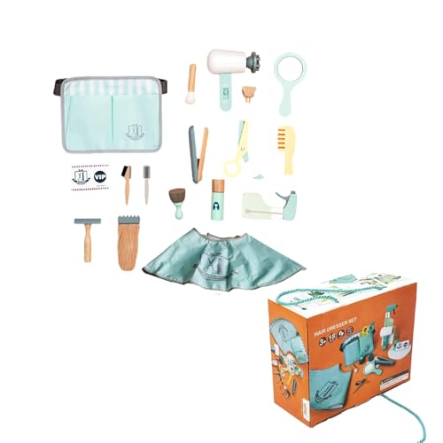 Kinder Hair Salon Playset, süße hölzerne Friseursalon Spielzeug für Mädchen tun Spiel Spielzeug Realistische Kinder Spielset für Rollenspiel Geschenk Kinder Hair Salon Playset, süße hölzerne Friseursalon Spielzeug für Mädchen tun Spiel Spielzeug Realistische Kinder Spielset für Rollenspiel Geschenk von PIUpiuLIANG