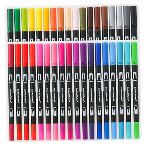 PIUpiuLIANG Farbmarkierungen 36 farbige Dual -Pinsel -Marker -Stifte Note Nehmen Sie Farbschreiben Farbstifte Acrylmarkierungen für Kinder Erwachsene Bücher Aquarellbürstenpenst Set Set PIUpiuLIANG Farbmarkierungen 36 farbige Dual -Pinsel -Marker -Stifte Note Nehmen Sie Farbschreiben Farbstifte Acrylmarkierungen für Kinder Erwachsene Bücher Aquarellbürstenpenst Set Set von PIUpiuLIANG