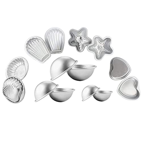 Seifenformbadbombenform DIY Seifenformen Aluminiumlegierungen Herzen Muscheln Jakobsmuschel Seestern für Badebomben Seifenformbadbombenform DIY Seifenformen Aluminiumlegierungen Herzen Muscheln Jakobsmuschel Seestern für Badebomben von PIUpiuLIANG