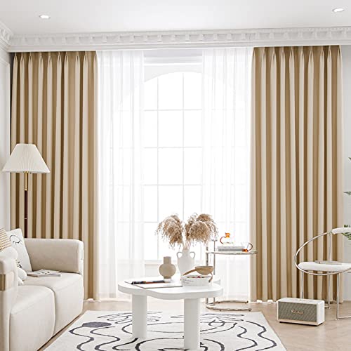 PIWINE Vollverdunkelungsvorhänge, Schlafzimmer, Wohnzimmer, akustische Isolierung, Verdunkelungsvorhänge, Aprikose C, B 3 x H 2,7 cm PIWINE Vollverdunkelungsvorhänge, Schlafzimmer, Wohnzimmer, akustische Isolierung, Verdunkelungsvorhänge, Aprikose C, B 3 x H 2,7 cm von PIWINE