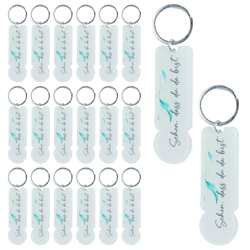 PIWOSGOL 20 Stück Einkaufswagenchip Schlüsselanhänger Acryl Einkaufswagenlösermit Schlüsselring Schön, dass du da bist für Hochzeiten Taufen Weihnachten Geburtstage Konfirmationen PIWOSGOL 20 Stück Einkaufswagenchip Schlüsselanhänger Acryl Einkaufswagenlösermit Schlüsselring Schön, dass du da bist für Hochzeiten Taufen Weihnachten Geburtstage Konfirmationen von PIWOSGOL
